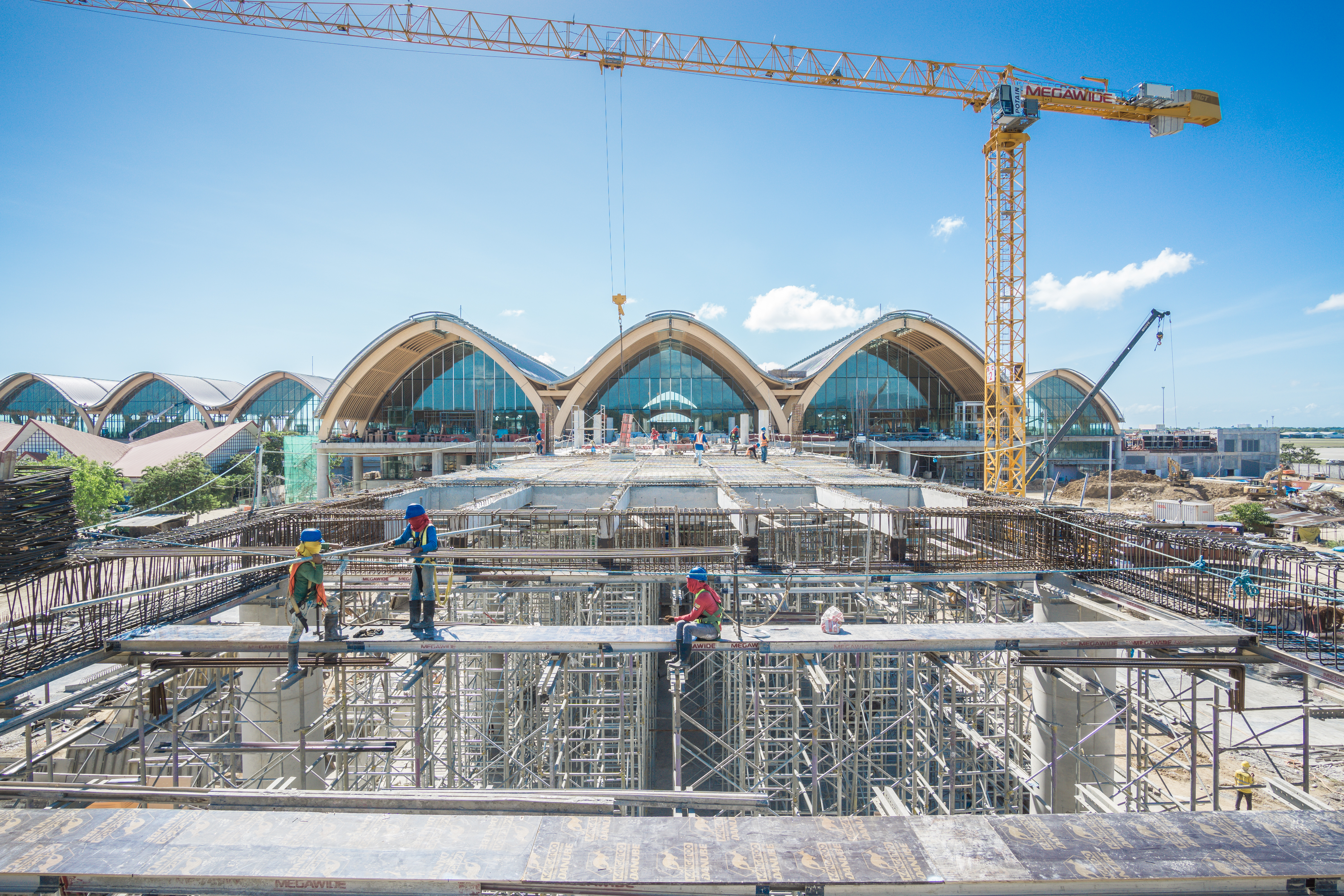 After — construction progress complete